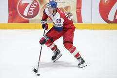 Dmitrij Jaškin v zápase Česko - Itálie na MS 2019