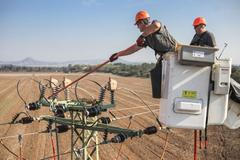 Údržba elektrického vedení vysokého napětí - ČEZ Distribuce