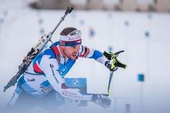 biatlon, Světový pohár 2020/2021, Hochfilzen, štafeta mužů, Michal Krčmář
