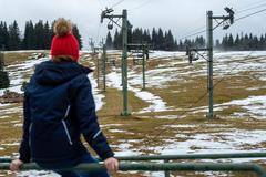 Obleva na sjezdovce, ilustrační foto.