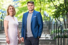 Dvojice spolupředsedů Strany zelených, Magdalena Davis a Michal Berg