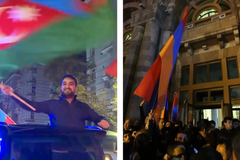 Radost v Ázerbájdžánu a protesty v Arménii