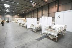 Armádní polní nemocnice v Letňanech - koronavirus