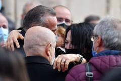 fotbal, Paolo Rossi pohřeb, vdova Federica Cappellettiová