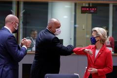 Ursula von der Leyenová, Charles Michel, Bojko Borisov, summit