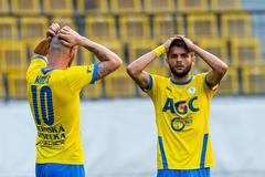 fotbal, Fortuna:Liga 2020/2021, Teplice - Slovácko, Pavel Moulis, Patrik Žitný