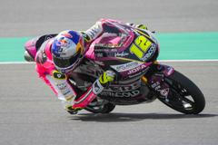 Filip Salač na Hondě při VC Kataru třídy Moto3 (2021)