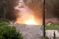 Povodně v jihofrancouzském horském středisku Saint-Martin-Vésubie