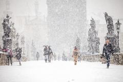 Karlův most / Sníh / Zima / Leden 2021 / Dap