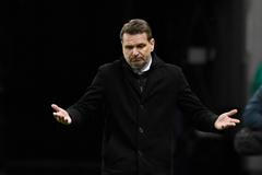 Slovenský kouč Štefan Tarkovič v zápase kvalifikace MS 2022 Slovensko - Malta