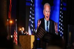 Joe Biden vítězný projev