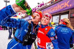 SP v biatlonu Chanty 2015: Eva Puskarčíková a Marek Lejsek, trenér mužské části reprezentace