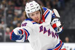 Artěmij Panarin v dresu Rangers NHL hokej