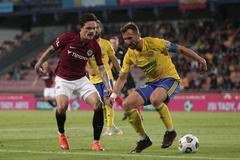 4. kolo Fortuna:Ligy 2020/21, Sparta - Zlín: David Moberg Karlsson a Petr Jiráček