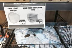 Lidl, zlevněný prodej roušek, rouška, respirátor, leták