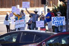 USA volby demonstrace