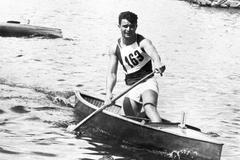 Josef Holeček na olympiádě v Helsinkách 1952