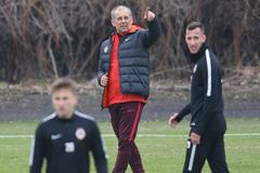 Petr Rada na prvním tréninku Sparty