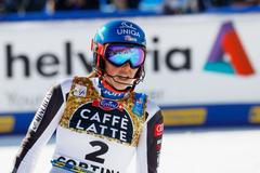 Petra Vlhová ve slalomu na MS 2021