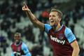 11. kolo anglické Premier League, West Ham - Manchester United: Tomáš Souček slaví svůj gól na 1:0