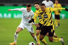 Borussia Mönchengladbach - Borussia Dortmund, Hannes Wolf a Manuel Akanji