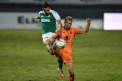 Jakub Martinec z Jablonce a Václav Drchal z Boleslav v zápase 20. kola Fortuna: Ligy