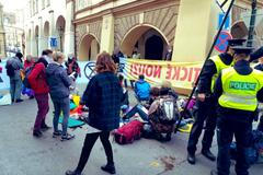 police klima aktivisté sněmovna