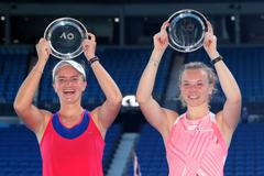 tenis, Australian Open 2021, čtyrhra ženy, Barbora Krejčíková, Kateřina Siniaková