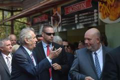 Miloš Zeman, Vratislav Mynář, Miroslav Toman - 2018