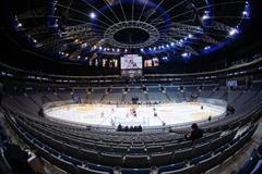 hokej, extraliga 2020/2021, Sparta - Pardubice, O2 arena, bez diváků