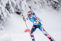biatlon, Světový pohár 2020/2021, Oberhof, stíhací závod, Markéta Davidová