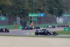 Start Velké ceny Emilie-Romagny F1 2020