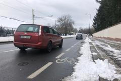 Cyklopruh v Praze v zimě