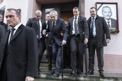 Miloš Zeman Jaroslav Kubera poslední rozloučení