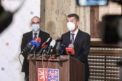 Ministr zdravotnictví Jan Blatný, tisková konference, Andrej Babiš