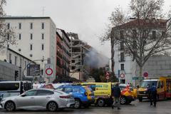 Výbuch domu v Madridu.