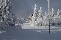 Orlické Záhoří, Orlické hory, zima, mráz, sníh