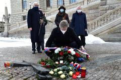 Jan Palach, výročí, památník, Senát, Miloš Vystrčil, Miroslava Němcová,  Jiří Růžička, Jiří Oberfalzer