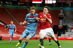 Osmifinále FA Cupu 2021, Manchester United - West Ham: Tomáš Souček a Nemanja Matič