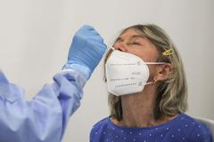 Fronty na odběrová místa, koronavirus, Praha