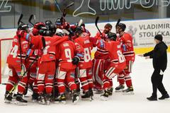 3. utkání předkola play off hokejové extraligy 2020/21, Olomouc - Plzeň: Domácí hokejisté slaví postup do čtvrtfinále