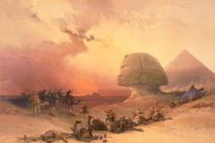 David Roberts a Louis Haghe: Egypt před 180 lety, litografie