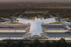 Vítězný návrh na podobu prvního terminálu rychlodráhy