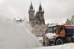 zima sníh praha staroměstské náměstí kalamita