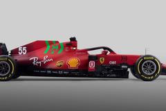 Nový monopost F1 Ferrari SF21 pro sezonu 2021.