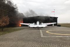 požár letiště točná