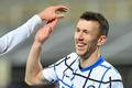 Ivan Perišič z Interu Milán slaví branku v zápase s Fiorentinou
