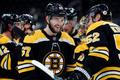Boston Bruins Jakub Zbořil (67) and Sean Kuraly (52) NHL hokej