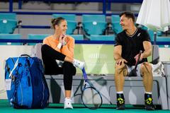 Karolína Plíšková a Sascha Bajin, Abú Zabí 2021