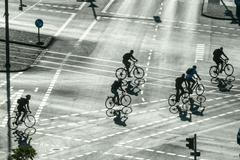 Cyklisté v Berlíně